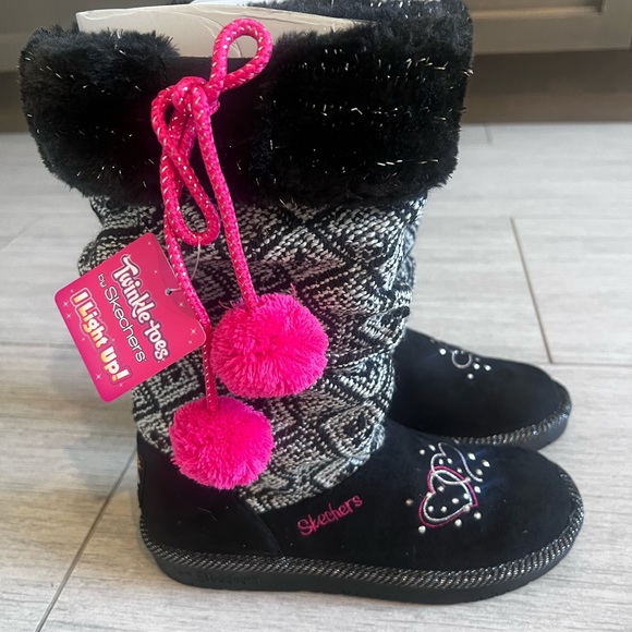 Girls Skechers Twinkle Toes Boots, Size 3, New with Box - Picture 2 of 6